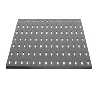 OUNONA Grand Panneau Perforé en Plastique Noir pour Rangement Garage Mural, Solution de Stockage Polyvalente et Design Simple, pour Organiser Établi et Atelier