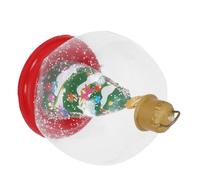 OUNONA Grosse Boule de Noël Gonflable en PVC avec Base, Lumineuse pour Jardin