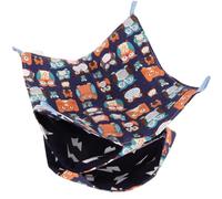 OUNONA Hamac Suspendu pour Dormir et Jouer pour Hamster et Petits Animaux, Lit Confortable en Toile Respirante Trois Couches Douillettes