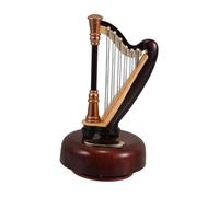 OUNONA Harp Classical Music Box Creative Lyre Ornament for Unique Festive Presents Elegant Design Showcasing Classical Charm for Home Office Decor