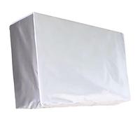 OUNONA hotte de climatisation couvertures ac pour l'extérieur conditionneur cacher housses de climatisation pour l'extérieur couvercles de climatiseur polyester Silver