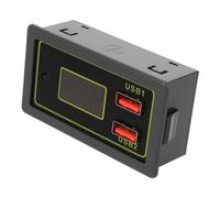 OUNONA Indicateur de Capacité Batterie avec Affichage USB et Charge Rapide Voltmètre Numérique Portable pour Voiture et Moniteur Précis de État de Batterie avec Support Multi-