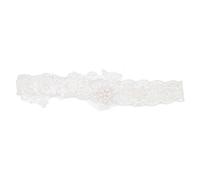 OUNONA Jarretière de Mariée Élégante en Tissu Élastique Confortable, Ensemble 2pcs pour Décoration de Jambe Lors de Mariage ou Fête