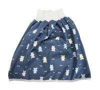 OUNONA Jupe-couche Imperméable Jupe en Couche Lavable Bébé Garçons 0-5 Ans Bleu Réutilisable Étanche en Coton pour Apprentissage Propreté et Shower