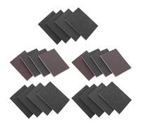 OUNONA Kit 20 Éponges à Poncer 3 X 4 Pouces Multi-Grains Réutilisables Éponge Abrasive Flexible pour Bois Métal Plaques de Plâtre - Ponçage Sec et Humide Rénovation et Bricolage