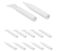 OUNONA Kit de 30 Grattoirs en Plastique Blanc pour Peinture Acrylique et Huile Outils Texturés pour Art Créatif Éveil Sensoriel Garçon et Filles et Artistes Accessoires Polyvalents