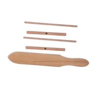 OUNONA Kit de Fabrication de Crêpes avec Spatule Fine et Étaleur Hêtre Ustensiles pour Cuisson et Pâtisserie Adapté pour Poêles à Crêpes et Usage Quotidien