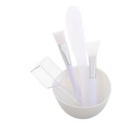 OUNONA Kit de Mélange pour Masque Facial Silicone Petit Brosse et Spatule Multifonction pour Application Propre Portable et Facile à Nettoyer DIY Soins Visage à Domicile ou Réutilisable