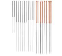 OUNONA Kit de nettoyage de buses pour imprimante 3D (20 pièces) - Nettoyeur de buses pour imprimante 3D - Ensemble d'aiguilles de nettoyage en acier inoxydable - Outil universel pour déboucher