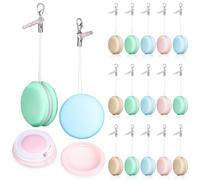 OUNONA Kit de Nettoyage Écran Macaron 18 Pièces en 4 Couleurs Aléatoires, Pendentifs Porte-Clés, Nettoyage d'Écrans Tactiles de Smartphones et Moniteurs