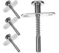 OUNONA Kit de Réparation 4 Pièces Loquets à Piston à Ressort en Métal, Petit Modèle 6,5 X 65 MM, Loquets pour Lit Bébé et Moustiquaire, Usage Intérieur et Extérieur