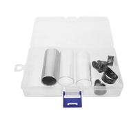OUNONA Kit de slide pour guitare avec étui de rangement, slide en verre et métal de 6 cm