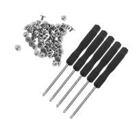 OUNONA Kit de Vis pour Disque SSD M2X3Mm en Métal 500 Pièces 5 Tournevis M2 Fixation Sécurisée pour Ordinateurs Portables Mini-Pc et Cartes Mères - Accessoires PC pour Réparation et