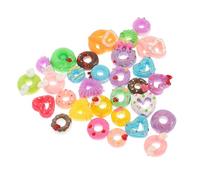 OUNONA Kit DIY Décoration Téléphone 30 Pièces Accessoires en Résine Mini Beignets Forme Délicate pour Artisanat Créatif et Personnalisation Coque Plusieurs styles