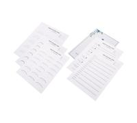 OUNONA Lash Mapping Practice Workbook For Beginners With Realistic Lash Extension Training Sheets Avoid Errors Suitable For Salon And Personal Use