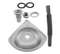 OUNONA Lavabo Simple pour Camping-Car Petit Évier De Bar Évier Mural en Acier Inoxydable Évier Dangle Évier À Légumes pour Camping-Car Design Compact