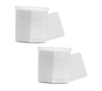 OUNONA Lingettes Nettoyantes pour Extensions de Cils et Colle à Ongles, Coton Chimique Blanc, 400 Pièces en 2 Boîtes, Forme Simple Nettoyage