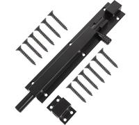 OUNONA Loquet Coulissant en Alliage d'Aluminium Solide pour Porte de Meuble en Bois et Portail, Verrouillage Antivol pour Jardin et Cabanon