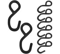 OUNONA Lot de 10 Crochets en S Utilitaires - Crochets en S pour paniers Suspendus - Multi-usages Rangement de Bagages, Outils de Jardin, Sangles d'arrimage pour Filets de Chargement de remorque