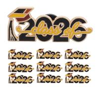 OUNONA Lot de 10 Épinglettes de Félicitations pour La Remise Des Diplômes : Broche Souvenir en Alliage « Félicitations » - 2026 - Cadeaux pour Les Professeurs D’université - Fête de Fin