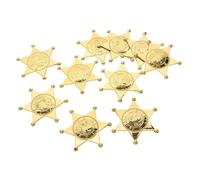 OUNONA Lot de 10 Insignes de Police Décoratifs pour Garçon et Filles Accessoires de Cosplay Badges de Fête Épingles Légères pour Halloween et Carnaval Accessoires de Costume Unique
