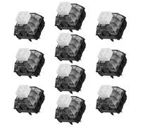 OUNONA Lot de 10 interrupteurs de Clavier : Interrupteurs de Clavier mécaniques Blancs V2 - Manettes de Rechange en Plastique pour de Jeu