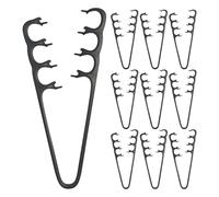 OUNONA Lot de 10 peignes à volume pour frange - Peigne à dents larges pour boucler - Outil de coiffure volumisant - Outil de coiffage pour hommes et femmes - Accessoire pour texturer et donner du