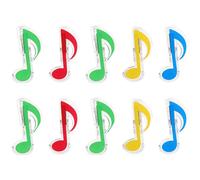 OUNONA Lot de 10 Pinces à Notes de Musique en Plastique Solide et Pratiques pour Lectures et Partitions, Forme Originale de Notes Musicales