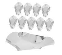 OUNONA Lot De 10 Plaques À Huîtres À Griller : Coquilles D'huîtres En Acier Inoxydable Et Réutilisables ; Poêle À Griller Pour Pétoncles Pour Barbecue ; Coupelles À Sauce Soja Pour