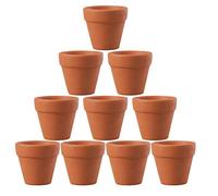 OUNONA Lot de 10 Pots en Terre Cuite de 4,5 x 5 cm pour Cactus, Fleurs, Plantes Grasses. Parfaits pour Le Jardinage, Le Bricolage des de Mariage.