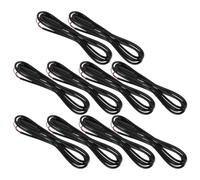 OUNONA Lot de 10 Rallonges Câble Audio Stéréo 3,5 Mm Femelle 3 Pôles 1 Mètre Câble Auxiliaire pour Casque Microphone et Haut-Parleur PC Réparation Jack TRS