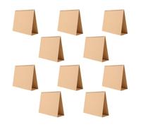 OUNONA Lot de 10 supports de calendrier de table pour projets DIY - Base de calendrier de bureau vierge de 20 cm avec reliure spirale - Support pour agenda mensuel rechargeable pour la création de
