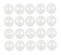 OUNONA Lot de 100 Ballons de Neige 12 Pouces en Latex Transparent Décorations de Noël Matériau Sûr et Solide Accessoires de Fête Festive