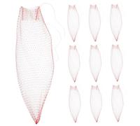 OUNONA Lot de 100 en Filet pour Melon Oignons Concombres Fruits Fruits avec Cordon De Serrage pour Faire Bouillir Les De Mer Petits en Filet À Légumes en