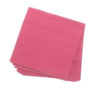 OUNONA Lot de 100 serviettes de cocktail roses en papier - Serviettes jetables 33 x 33 cm - Jolis torchons décoratifs pour une fête d'anniversaire sur le thème de la ou un enterrement de vie de