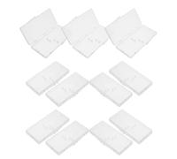 OUNONA Lot de 12 Boîtes Transparentes en Plastique Couvercle à Charnière pour Brosses Interdentaires Étui Rectangulaire Compact 2 Pièces Organisateur de Voyage Hygiène Bucco-Dentaire