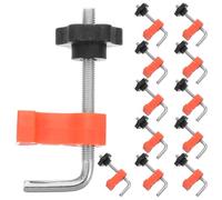 OUNONA Lot de 12 -joints à angle droit : pince de positionnement robuste pour le travail du bois, du granit et du marbre ; outil de fixation multifonction pour l'alignement des angles.