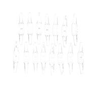 OUNONA Lot de 15 Crochets de Positionnement pour Rideaux Accessoires Réglables en Plastique Fixation Murale Facile à Installer pour Salon et Bureau