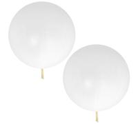 OUNONA Lot de 2 ballons météo blancs, 109 cm (43 pouces), 30 g, pour la