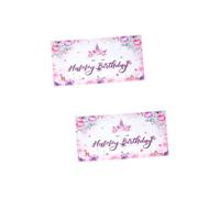 OUNONA Lot De 2 Bannières D'Anniversaire En Tissu Pour 8E Anniversaire Décorations Pour Filles Fête D'Enfants Toile De Fond Licorne Décorations D'Anniversaire Licorne