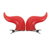 OUNONA Lot de 2 barrettes à cheveux en forme de cornes de dragon | Pinces à cheveux uniques en forme de cornes de diable, pour femmes et filles, empêchent les nœuds et les dommages, coiffe
