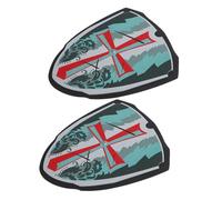 OUNONA Lot de 2 Boucliers en EVA pour Garçon et Filles Bouclier de Jeu Médiéval Léger et Coloré Accessoire de Costume Viking pour Fête et Jeux de Rôle pour Déguisement et Animation