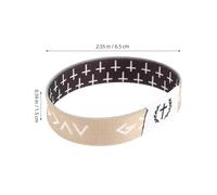 OUNONA Lot de 2 Bracelets Religieux Chrétiens Versets Bibliques Bracelets Élastiques Unisexes Noir et Gris Accessoires Spirituels pour Église Contemplation et Événements Religieux