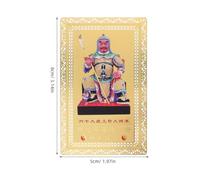 OUNONA Lot de 2 cartes Tai Sui 2026, porte-clés, chinois Feng Shui, amulette du général Li Cheng, pendentif, plaque de protection, cadeau de l'année du cheval 2026