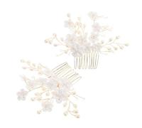 OUNONA Lot De 2 Coiffes Élégantes À Fleurs Pour Jour Mariée Pour Demoiselles D'Honneur Bals De Fin D'Année Mariée Spéciale Avec Peigne Accessoires Décoratifs