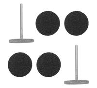 OUNONA Lot de 2 Embouts de Ponçage Ronds Russes pour Ponceuse à Ongles Disques Abrasifs avec 4 Tampons Émeri Kit Professionnel pour Manucure Pédicure Préparation Cuticules et Modelage