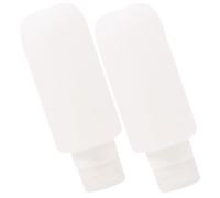 OUNONA Lot de 2 Flacons Souples de Voyage 200Ml en Silicone Étanches pour Shampoing et Lotion Bouteilles Rechargeables Pratiques pour Voyage