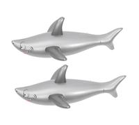 OUNONA Lot De 2 Jouets Gonflables En Forme De Requin Flotteur Décoration De Fête D'Anniversaire De Piscine Animaux Marins Ballons Poissons Gonflables Requins Gonflables En