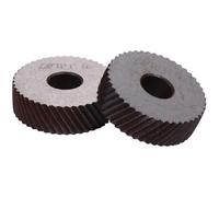 OUNONA Lot de 2 Molettes Moletées en Acier Haute Résistance Roues Diagonales Linéaires Outils de Moletage Grossier pour Tour Accessoire de Remplacement Antirouille Usage