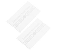 OUNONA Lot de 2 Pièces de Verre pour Alarme Manuelle Incendie, Couverture D'interrupteur Résistante à Haute Température, Installation Facile en Situation D'urgence